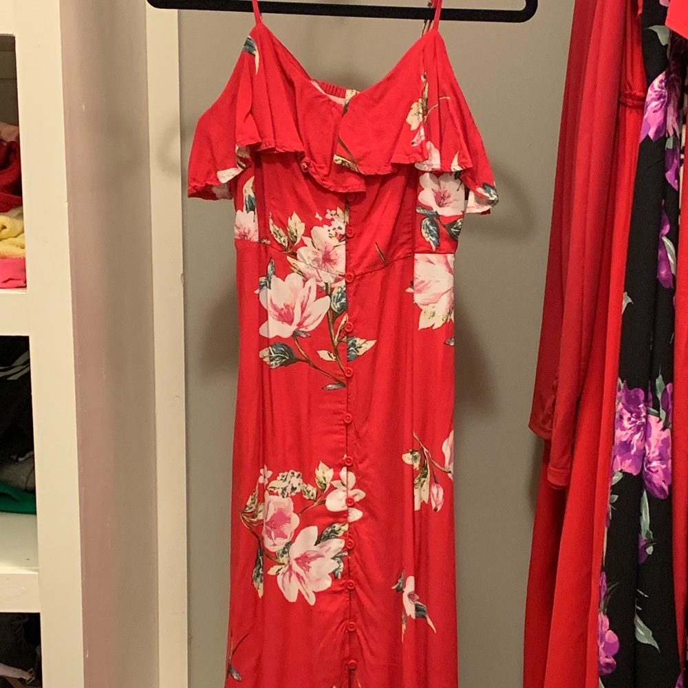 floral midi dress